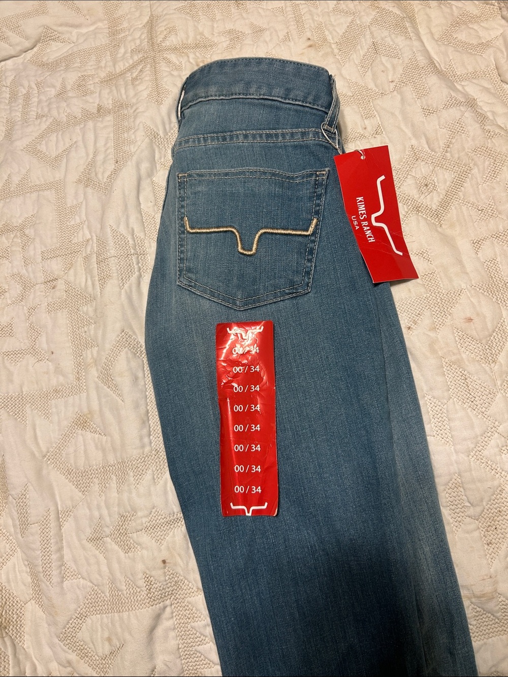 Kimes Ranch Women’s Mid Blue Straight Leg Jeans